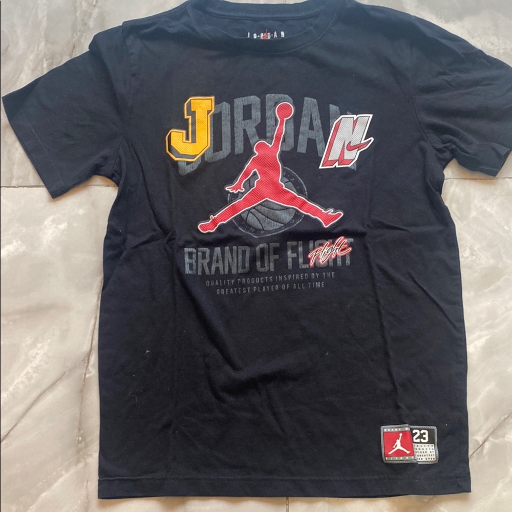 Jordan Kids Black Graphic T-Shirt